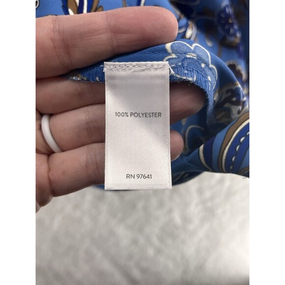 J.Jill Wearever Collection XLT Floral Tunic Polyester Floral Lightweight Blouse - Picture 5 of 10